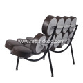 Black Nelson Mashmallow Leather Sofa